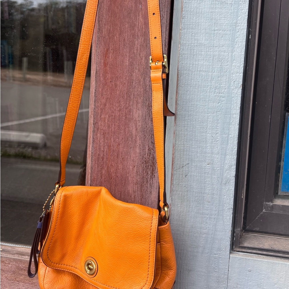 Coach Vibrant Orange Crossbody Bag